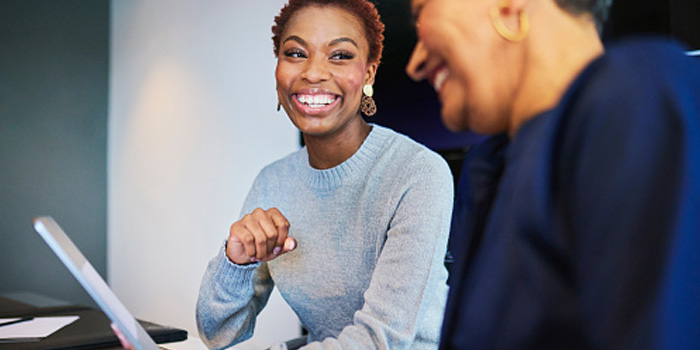 Person working with enrollment and administrative tools