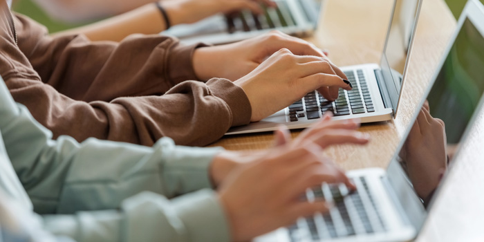 A caring team, rallying with all of their hands together